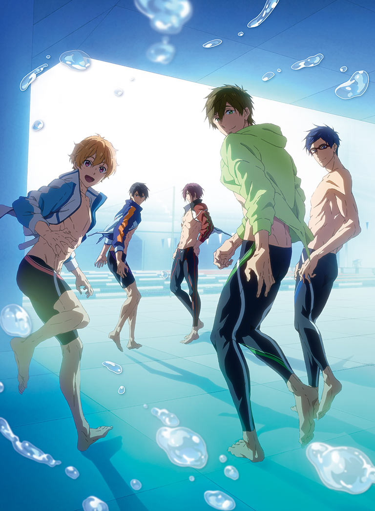 劇場版 Free!-Road to the World-夢」Blu-ray&DVDのジャケットイラスト