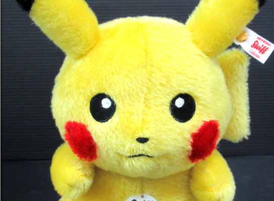 シュタイフ ピカチュウ ポケットモンスター』ピカチュウがシュタイフ製