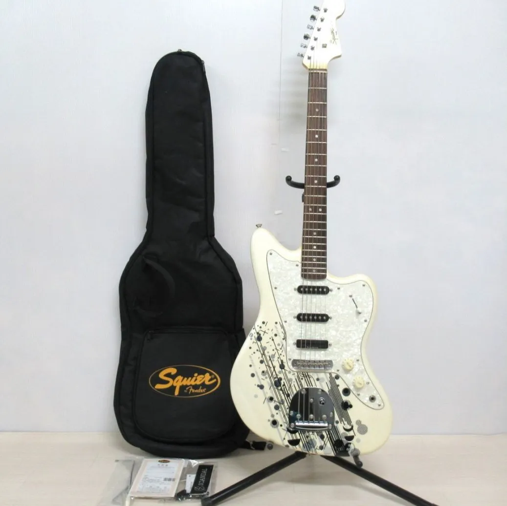 宅配買取】Squier by Fender 【SCANDAL MAMI JAZZMASTER PEARL WHITE