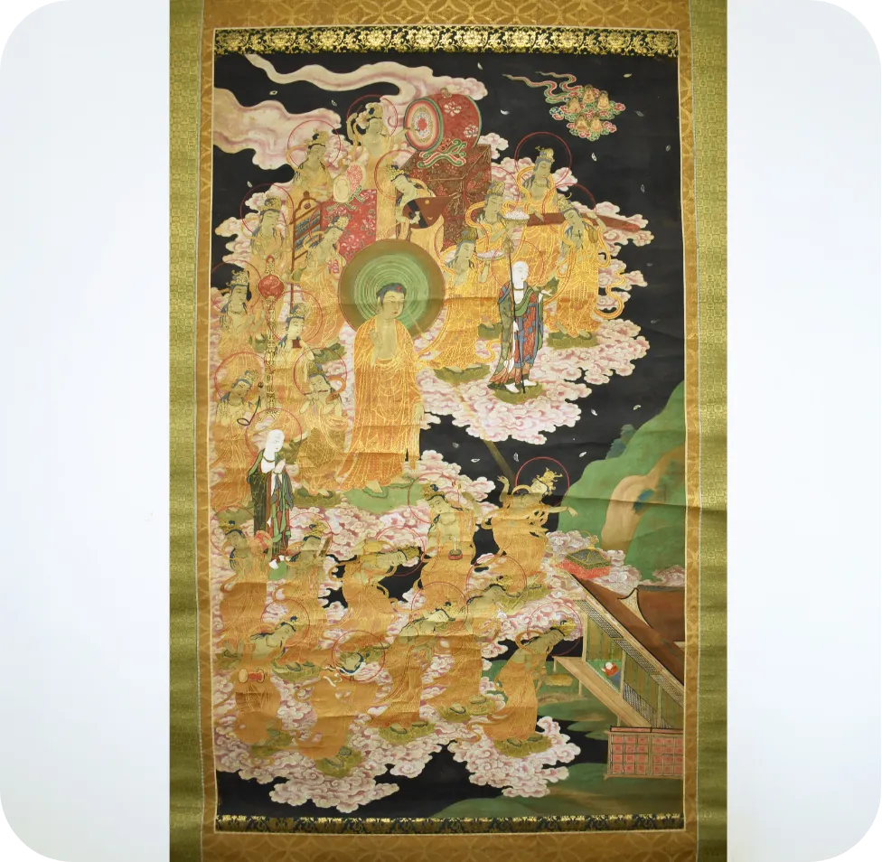 日本の古切手 美しい屏風絵・襖絵・掛軸絵 14枚 日本の古切手 美しい