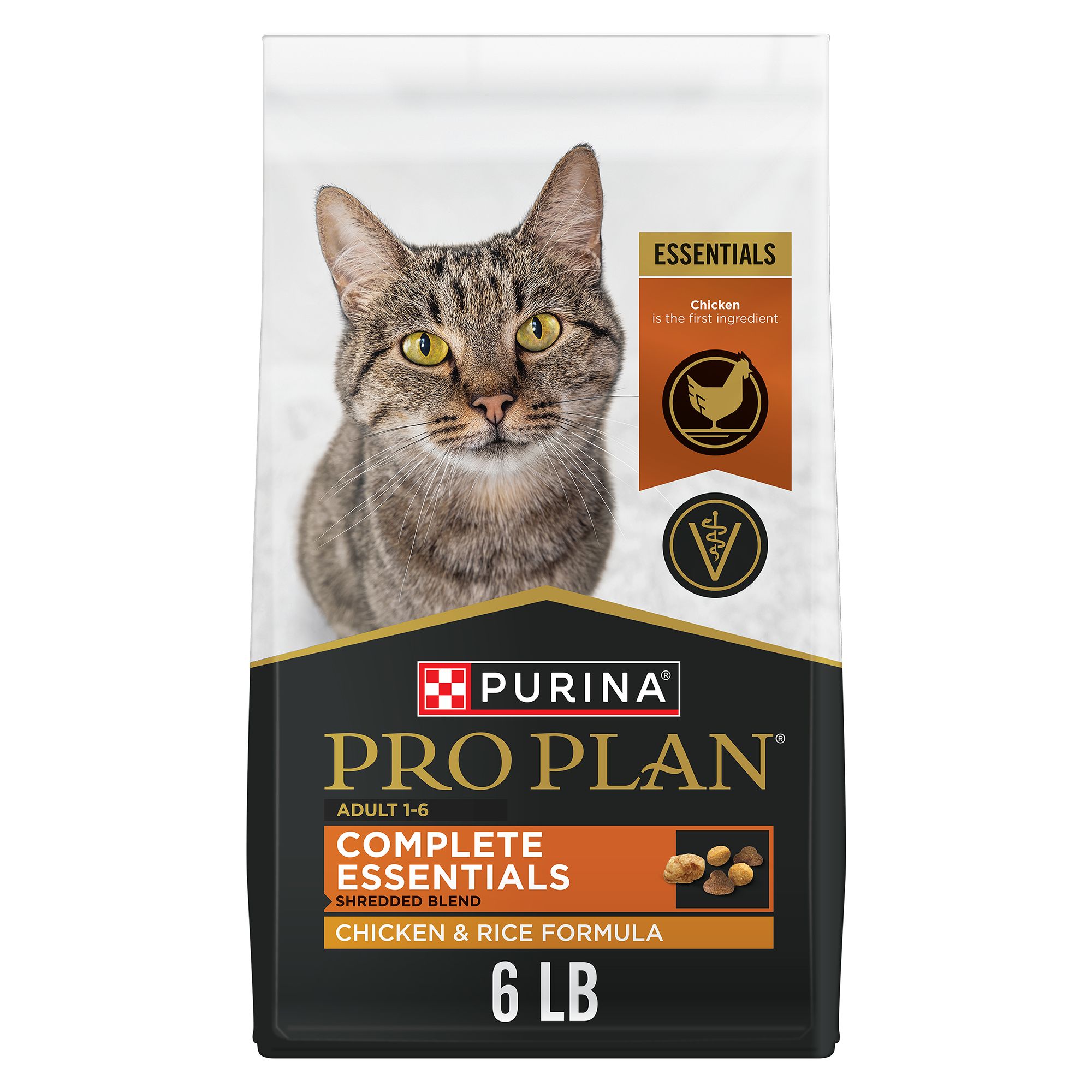 Purina Pro Plan Complete Essentials Dry Cat Food - Shredded Blend