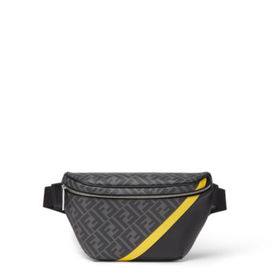 Fendi Diagonal Belt Bag Fabric Gray | Fendi