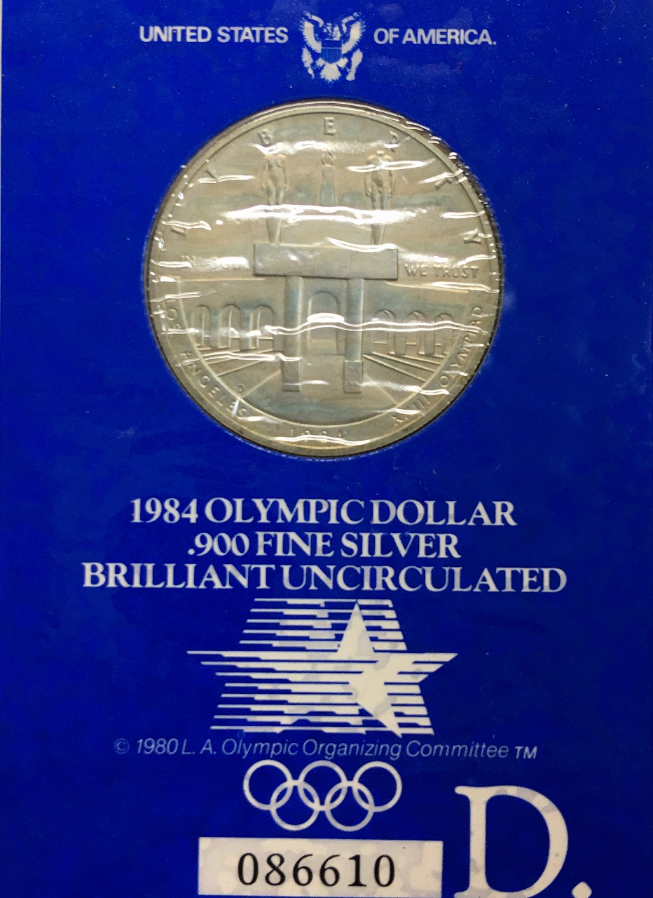 ロサンゼルスオリンピック 1ドル銀貨 1984年五輪記念銀貨 3枚セット 未