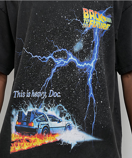 Episode x Back To The Future Charcoal T-Shirt | Zumiez