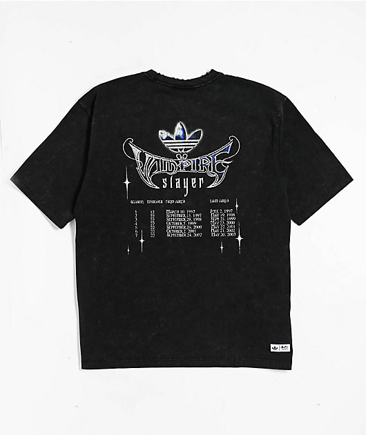 adidas x Buffy The Vampire Slayer Black Wash Oversized T-Shirt