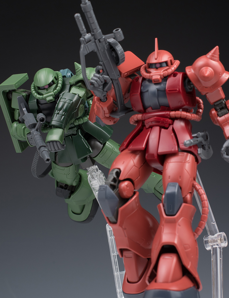 HG ジム・スループ ＆ ザクII C-6/R6型 ガンプラ】HG ザクII C-6／R6型