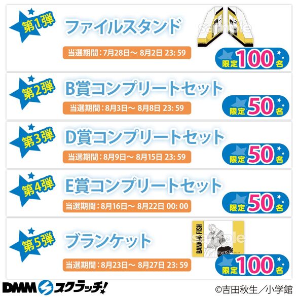 BANANAFISH DMMスクラッチ Wチャンス賞 BANANAFISH DMMスクラッチ W