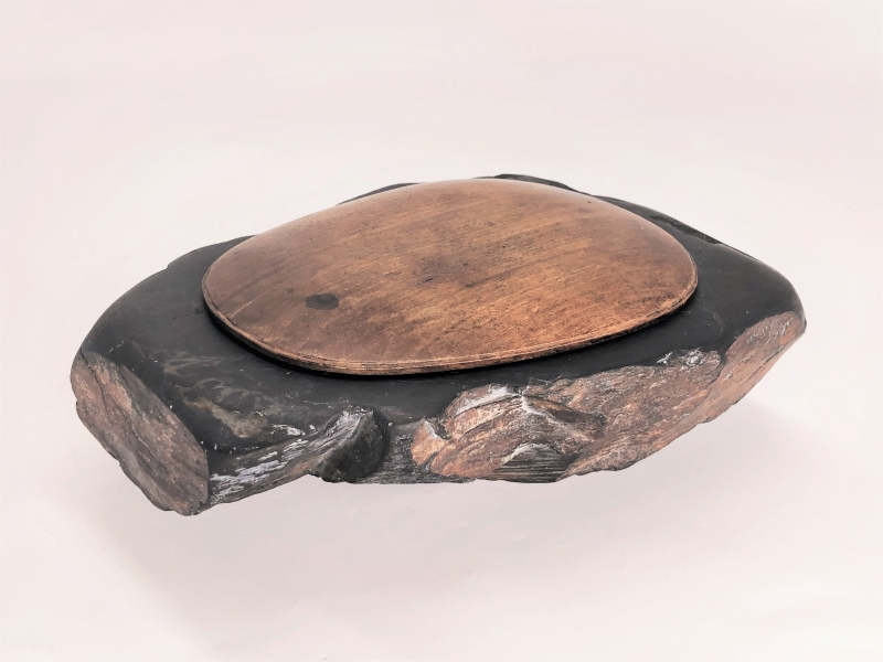 古硯 赤間】 一茶刻銘 江戸時代 |サムライオークション