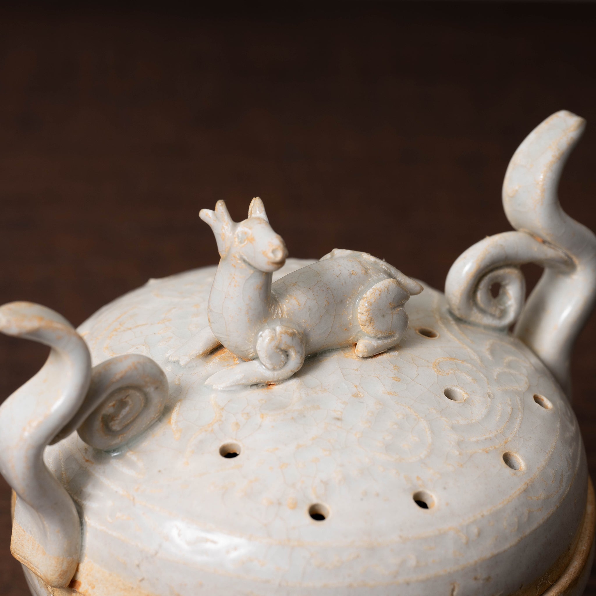 徳化窯 線紋様白磁香炉 徳化窯 線紋様白磁香炉 徳化窯 線紋様白磁香炉