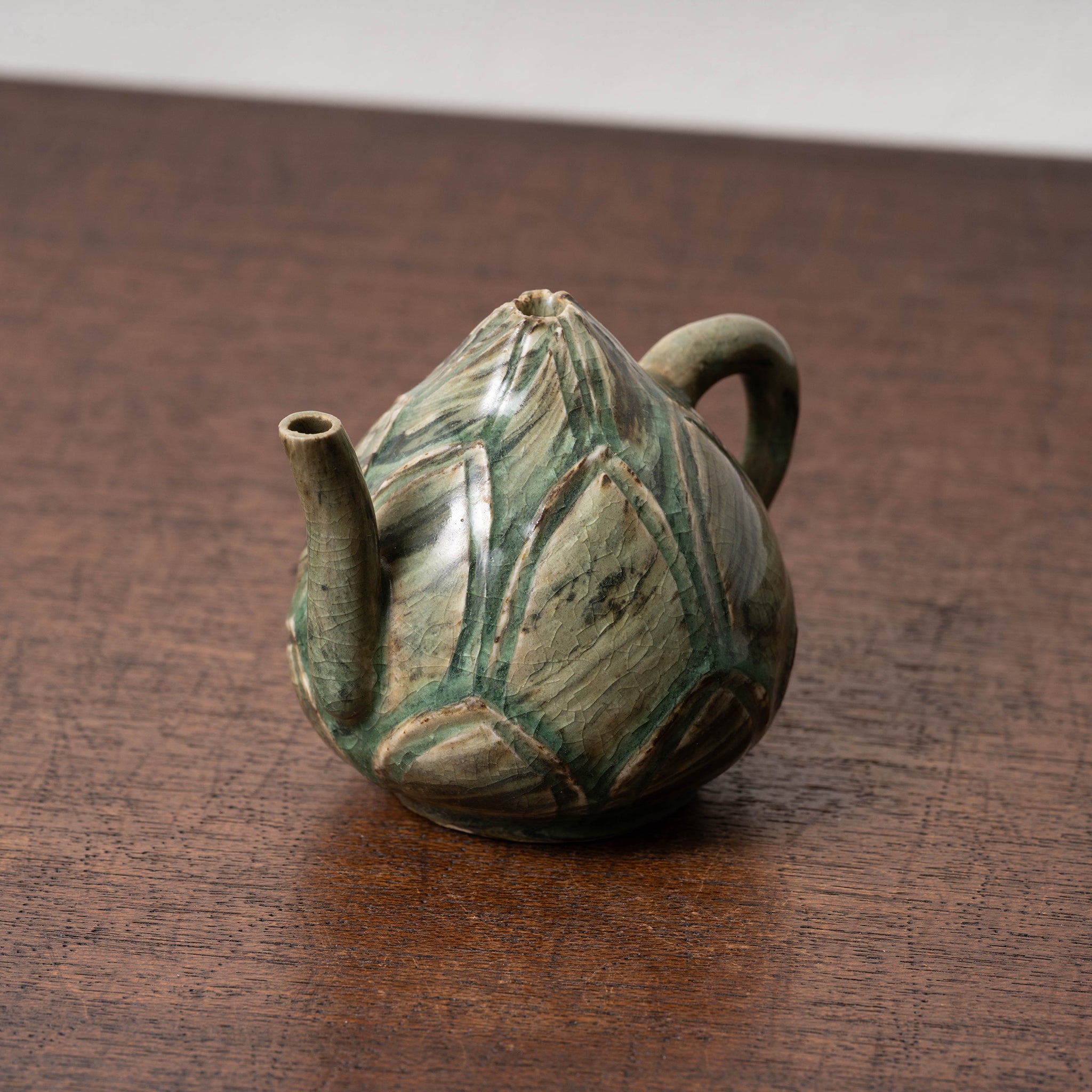 李朝風 青磁系 印あり（詳細不明）水滴 書道具・文房具コレクション 書