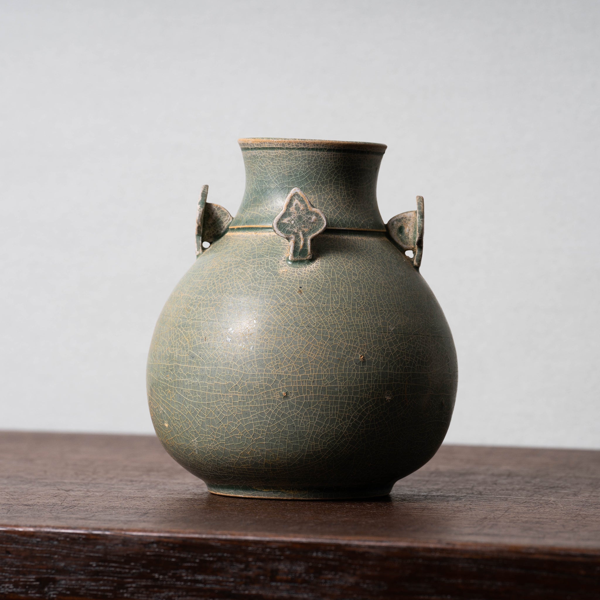 宋鈞磁瓜棱花口赏瓶 置物 陶芸 骨董品 古美術品 花瓶 逸品‼️ 宋鈞磁瓜