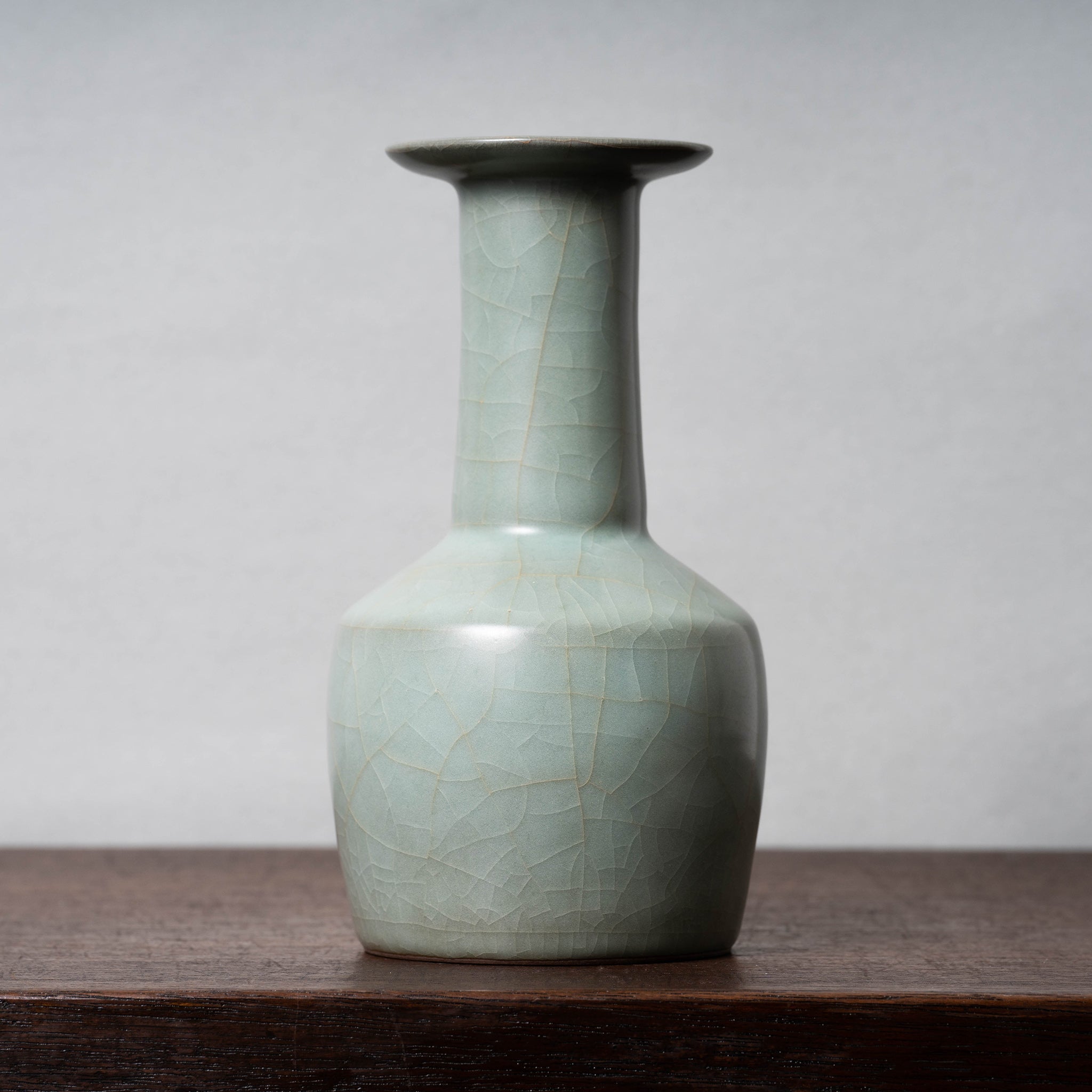 中国 南宋 官窯 青磁 金絲鉄線 氷裂文 建水 時代箱 C R7755 【公式通販】