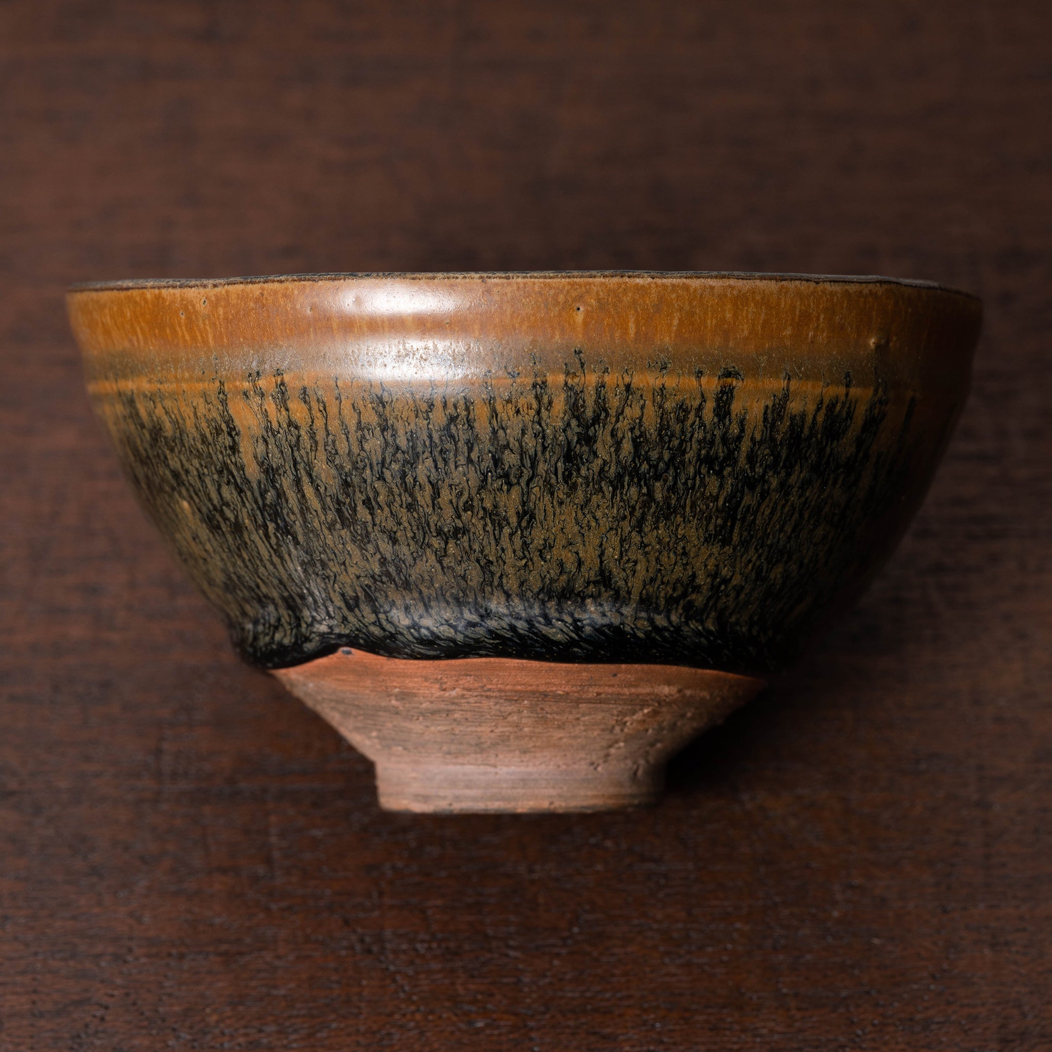 宋代油滴天目建窯兔毫窯変天目茶碗/中国古玩・唐物・曜変天目・禾目