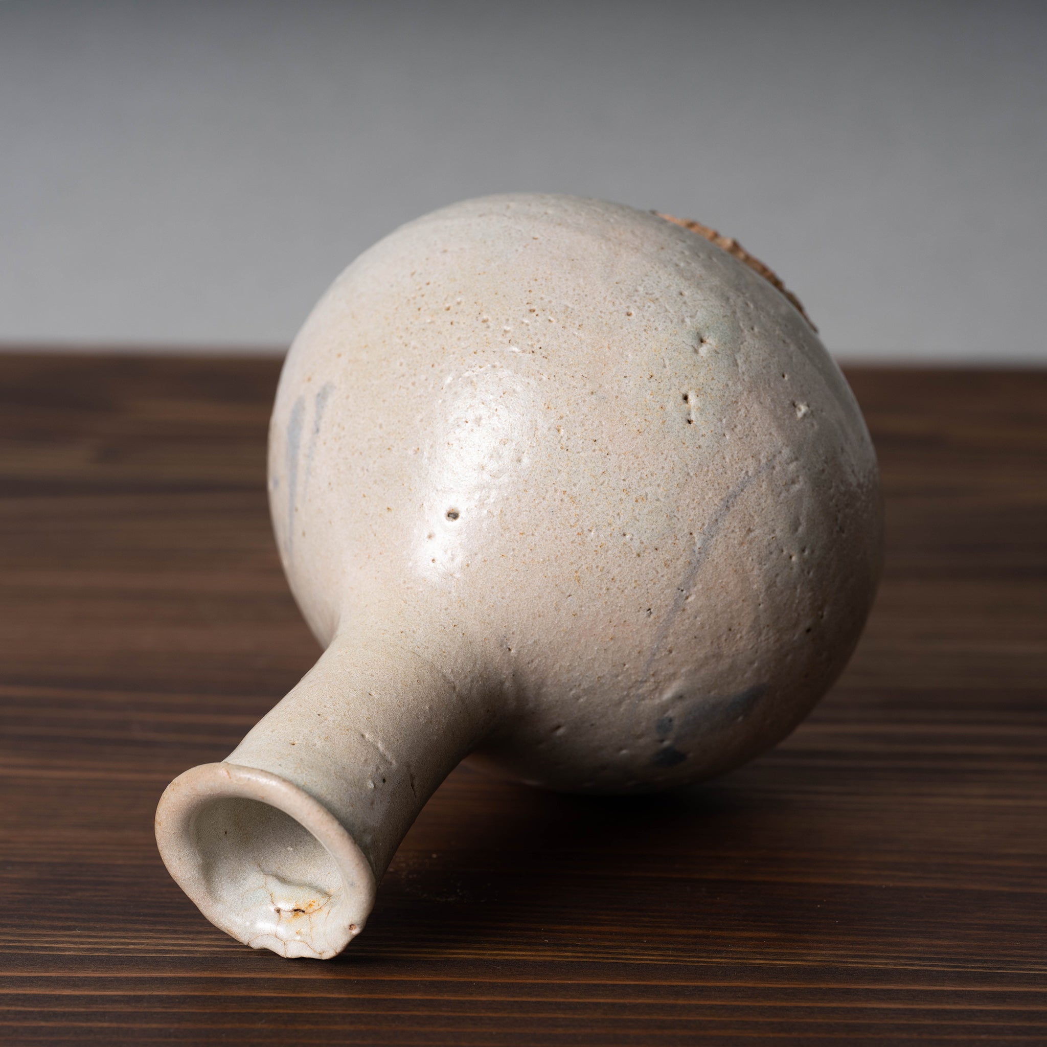 流】朝鮮美術 李朝 白磁徳利 DH034