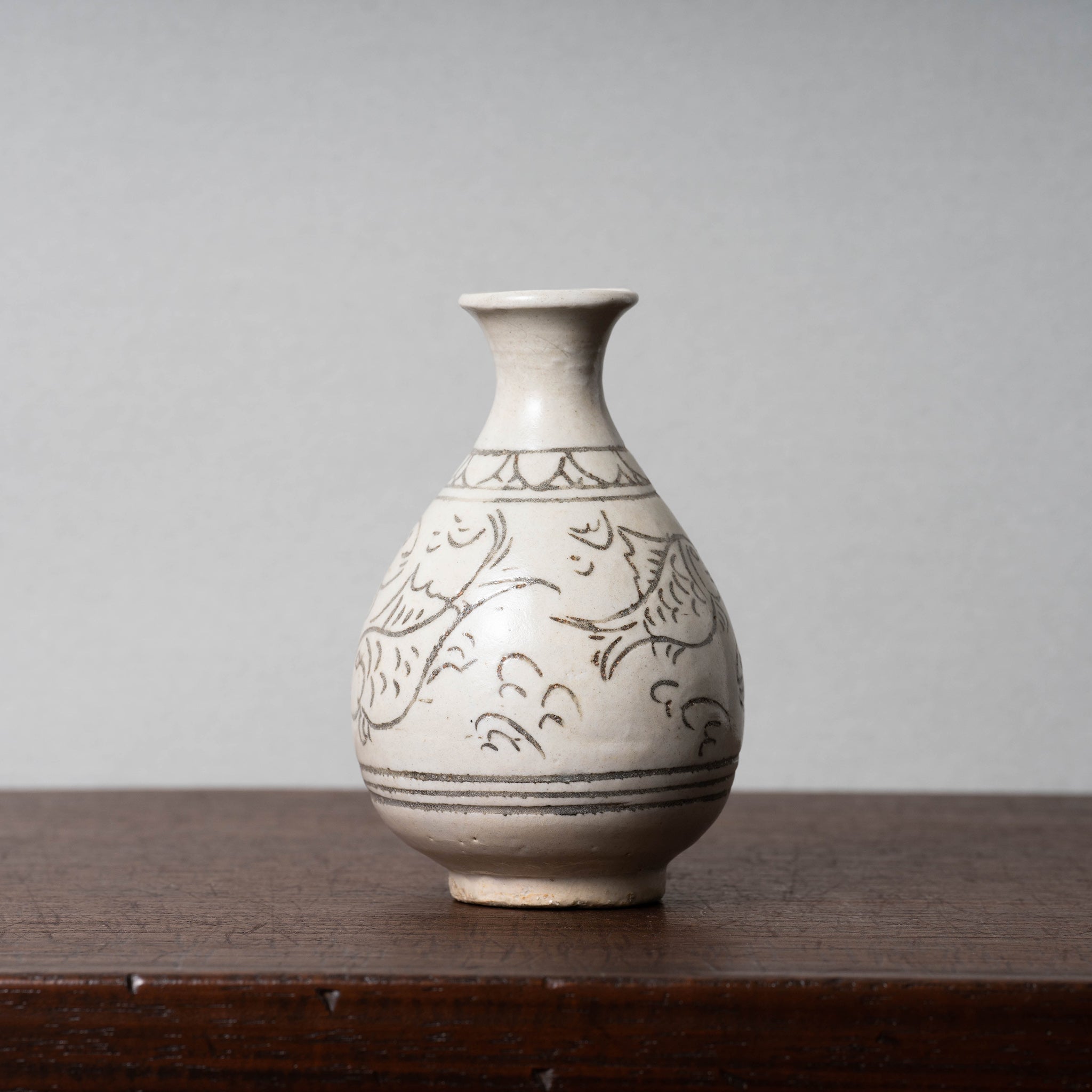 李朝鉄絵魚文徳利/鉄絵魚文花瓶 李朝鉄絵魚文徳利/鉄絵魚文花瓶 2025年