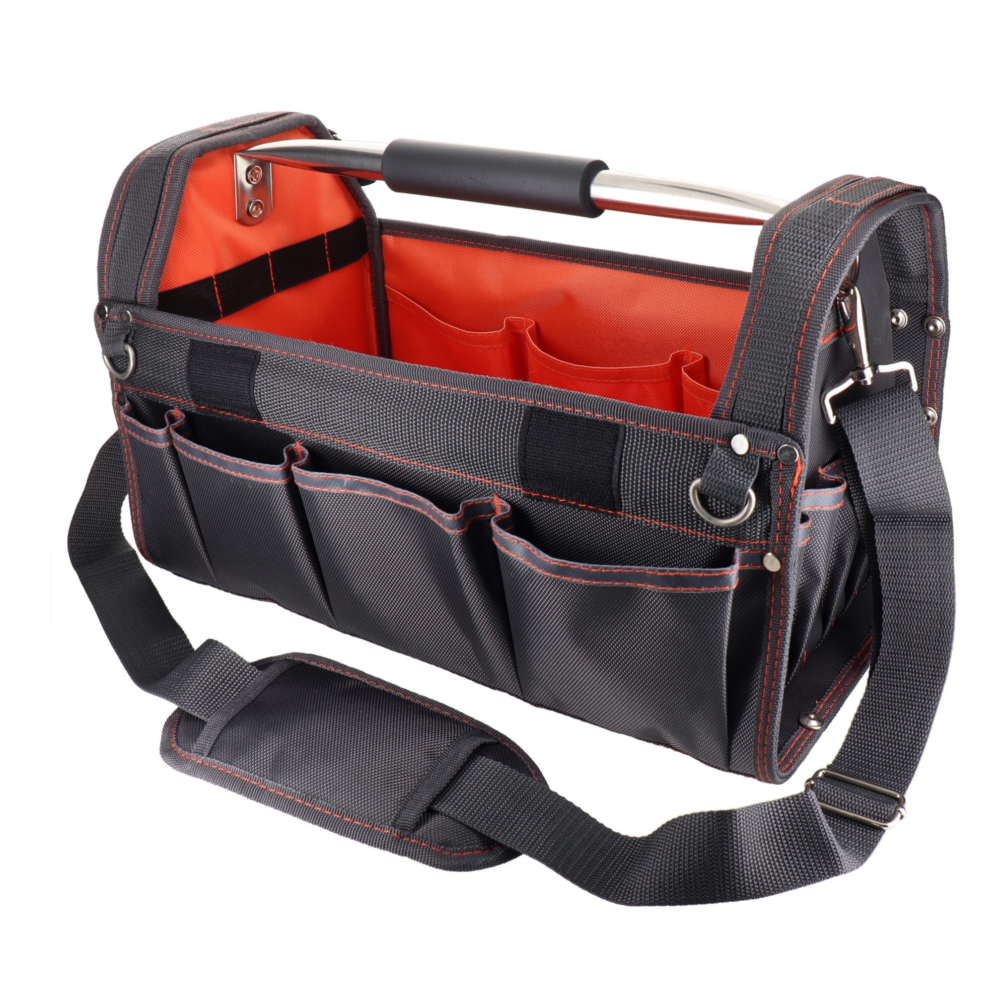 DT-SRB420C-GR 工具収納 工具バック カバー付オープンキャリーバッグ