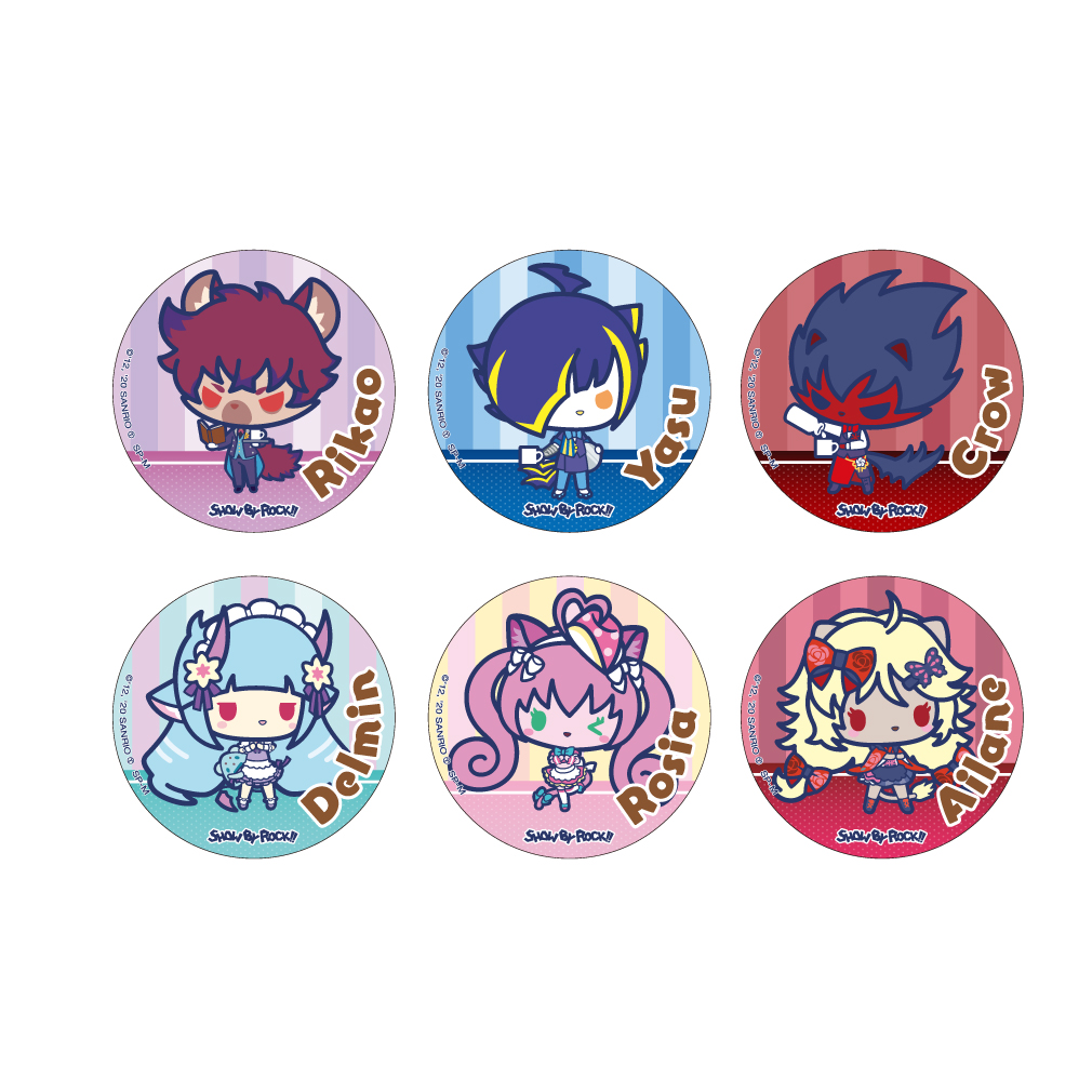 缶バッジ「SHOW BY ROCK！！」02/グラフアート 6BOX (66個) SHOW BY