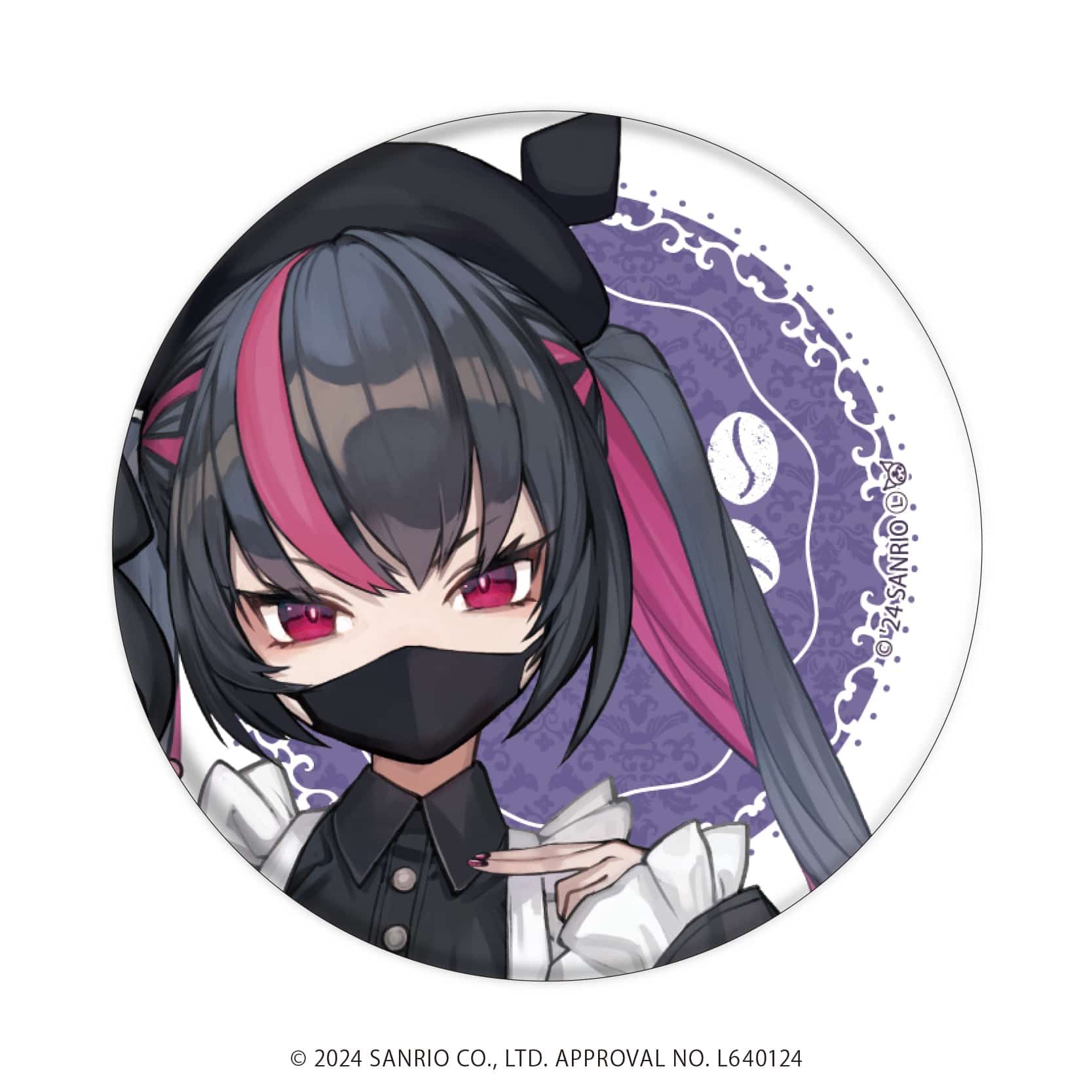 あくねこ ボスキ 缶バッジ サンリオコラボ 悪魔執事と黒い猫