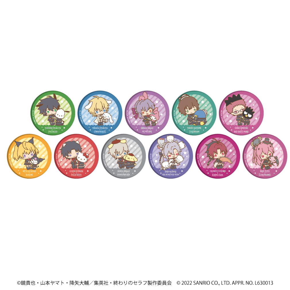 百夜優一郎 描き下ろしver 缶バッジ 終わりのセラフ カラ鉄 カラオケの