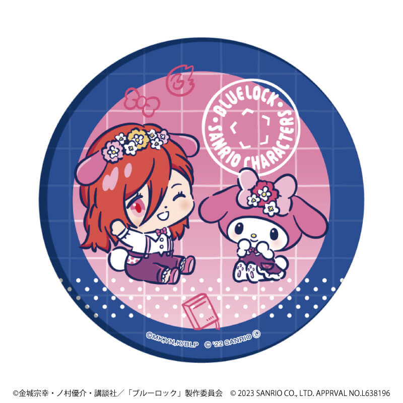 ブルーロック ブルロ サンリオ 缶バッジ 千切豹馬