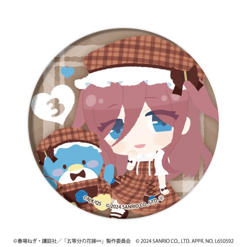 五等分の花嫁 まねきねこ 二乃 缶バッジ SD ミニキャラ 五等分の