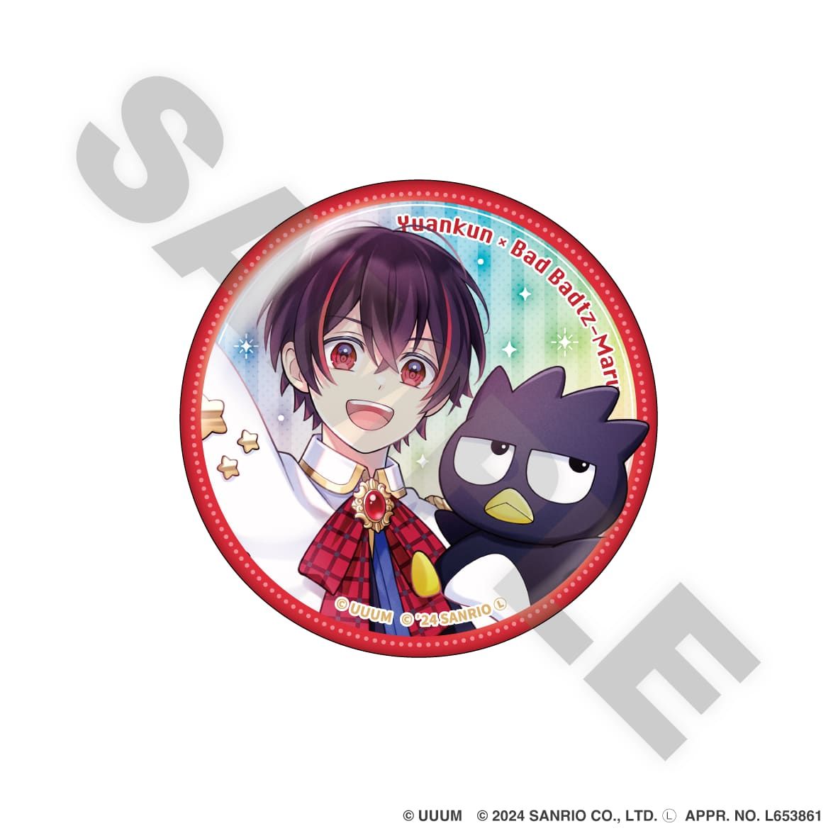 カラフルピーチ からぴち サンリオコラボ 缶バッジ 等身 うり 11個