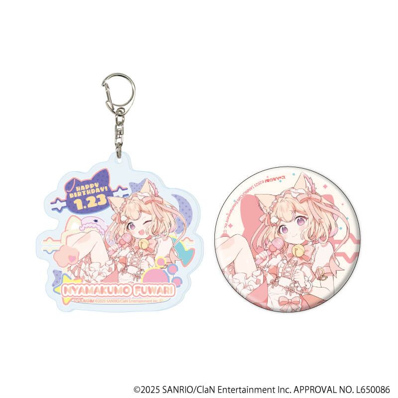 にゃんたじあ！｜アクリルキーホルダー＆缶バッジセット「にゃんたじあ