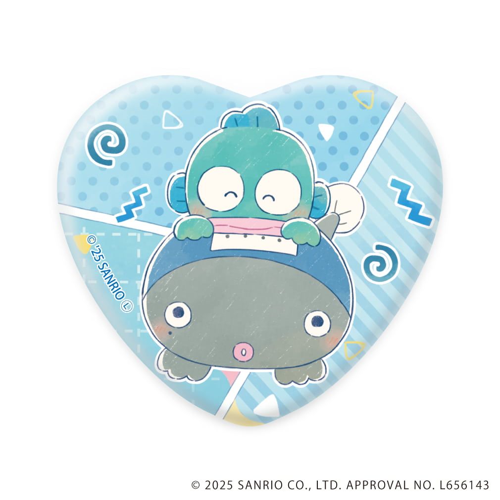 NARUTO サンリオコラボ ハート缶バッジ 飛段 角都 NARUTO サンリオ