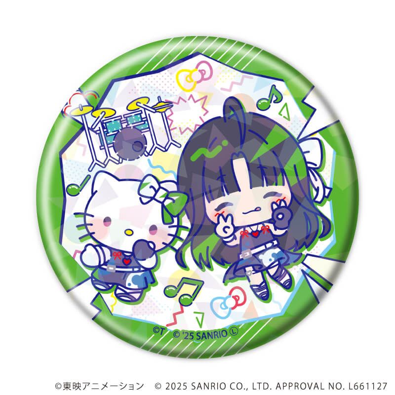 ガールズバンドクライ×サンリオキャラクターズ｜ホログラム缶バッジ