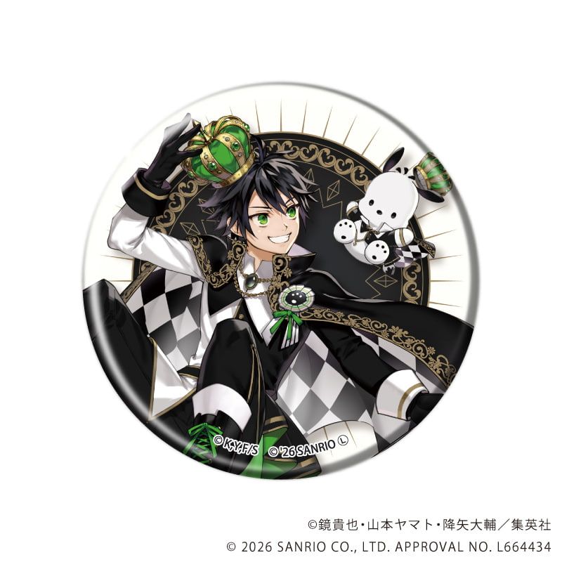 終わりのセラフ×サンリオキャラクターズ｜マット加工缶バッジ(57mm