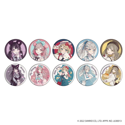 赤倉×サンリオキャラクターズ｜缶バッジ「赤倉×サンリオキャラクターズ