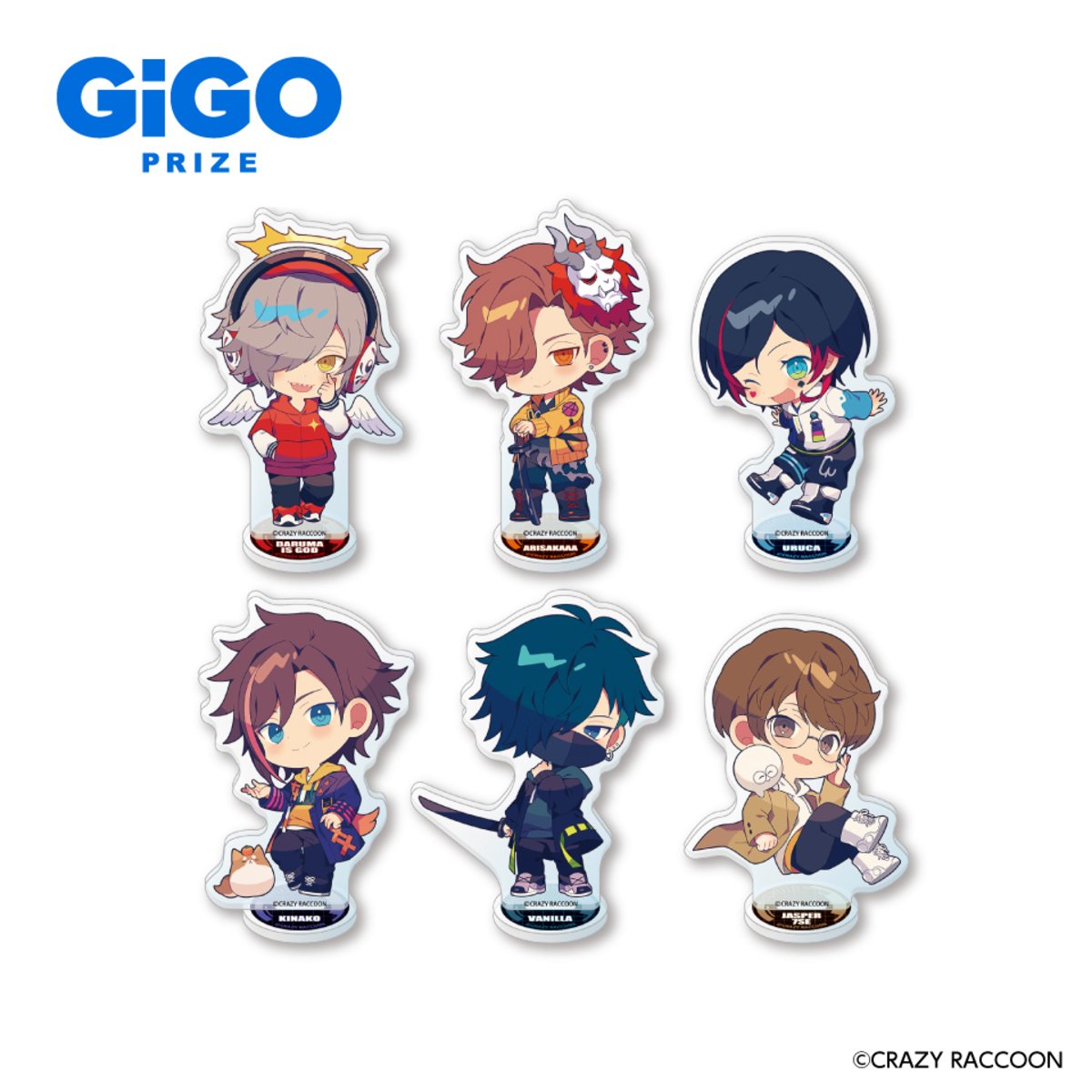 crazy raccoon ホログラム缶バッジ vanilla gigo バニラ Crazy Raccoon