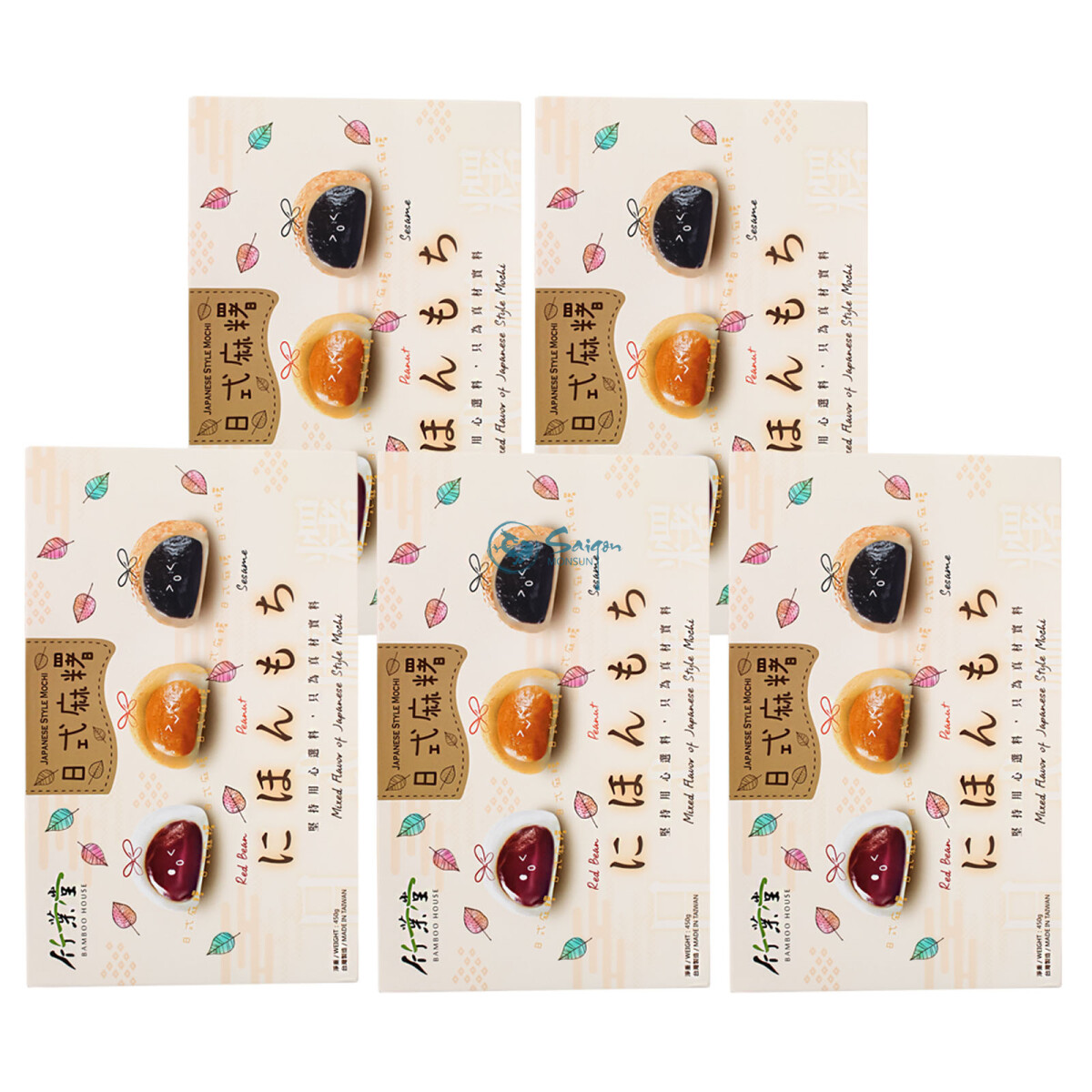 Bamboo House Mochi Mix 5×450g – Sweet Variety!