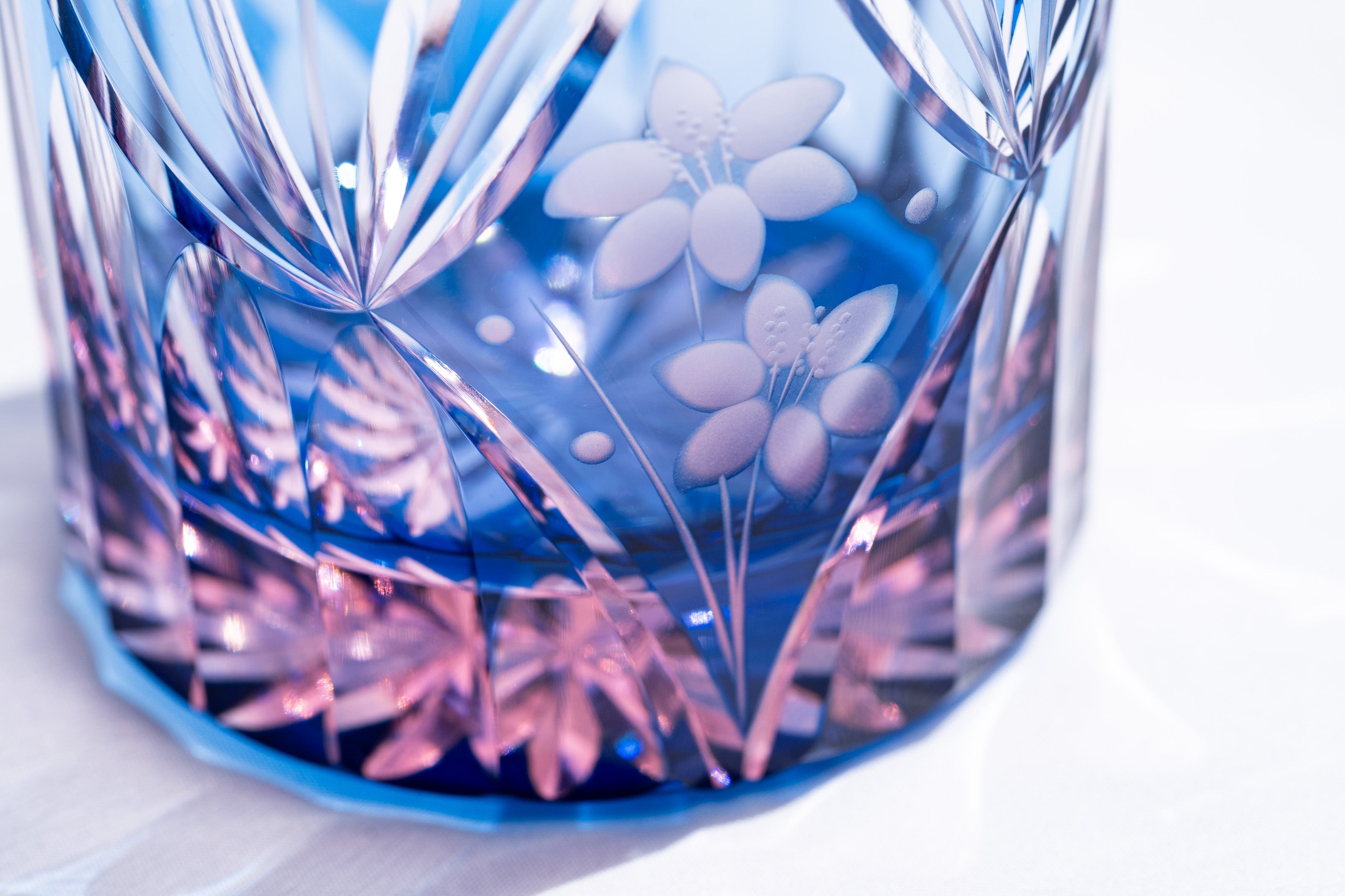 江戸切子 江戸硝子 オールド 四季 夏 但野硝子 切子グラス オールド