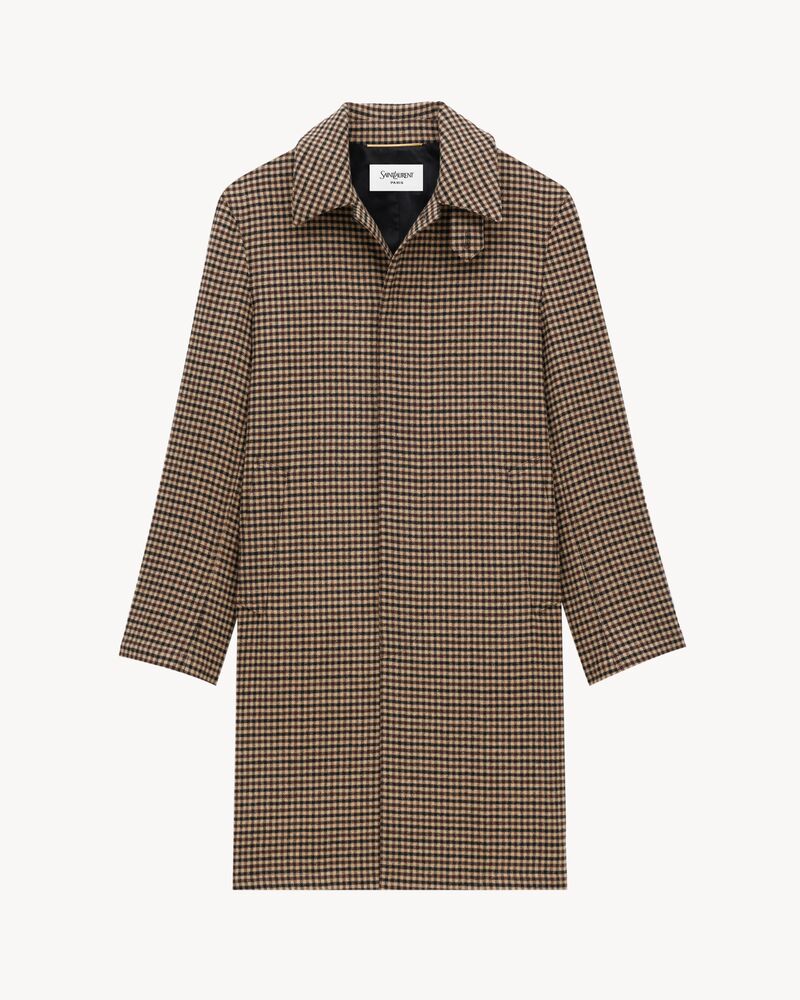 PEPLUM ヨシキヒシヌマ 黒白ギンガムチェックコート PEPLUM