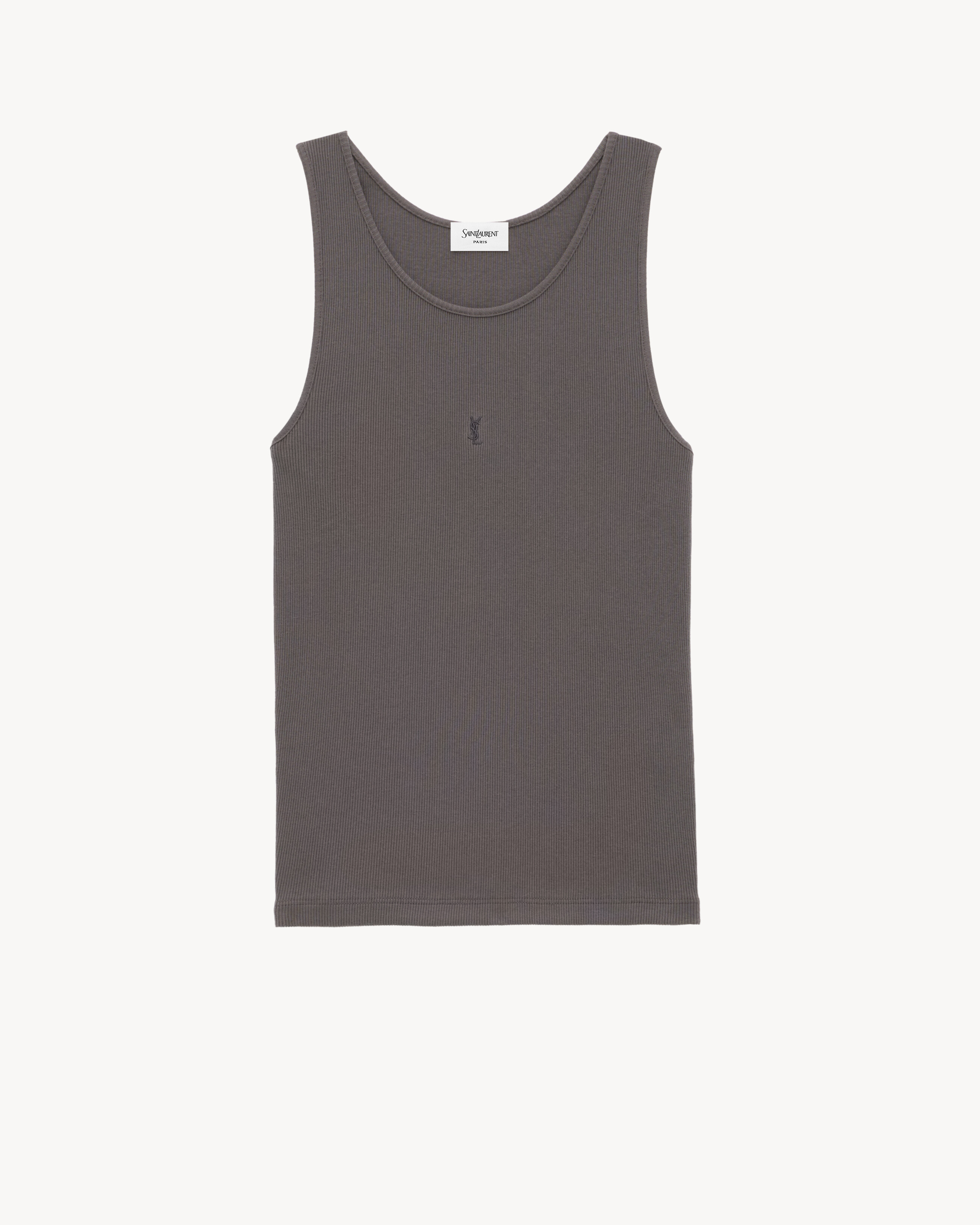 CASSANDRE TANK TOP in Black | Saint Laurent | YSL EN-US