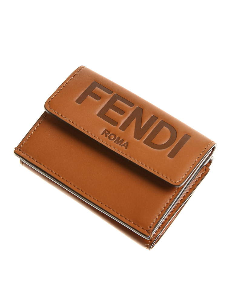 FENDI フェンディ ロゴ マイクロ 三つ折り財布 ブランド レディース