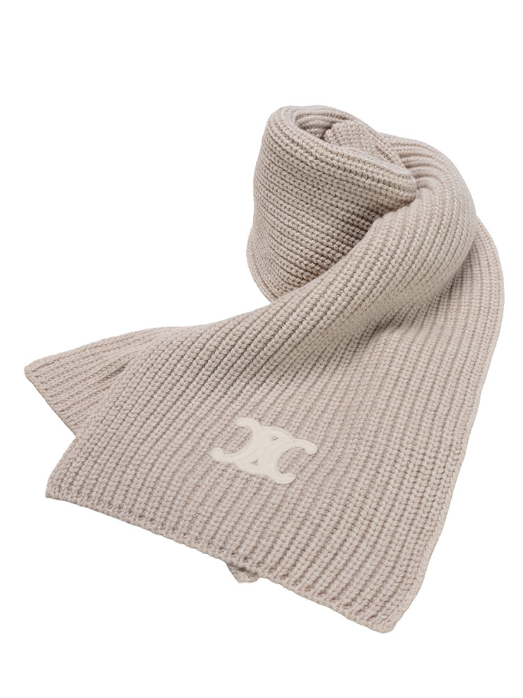 CELINE (セリーヌ) カシミヤ100％ トリオンフ スカーフ CELL2AZ0A384D