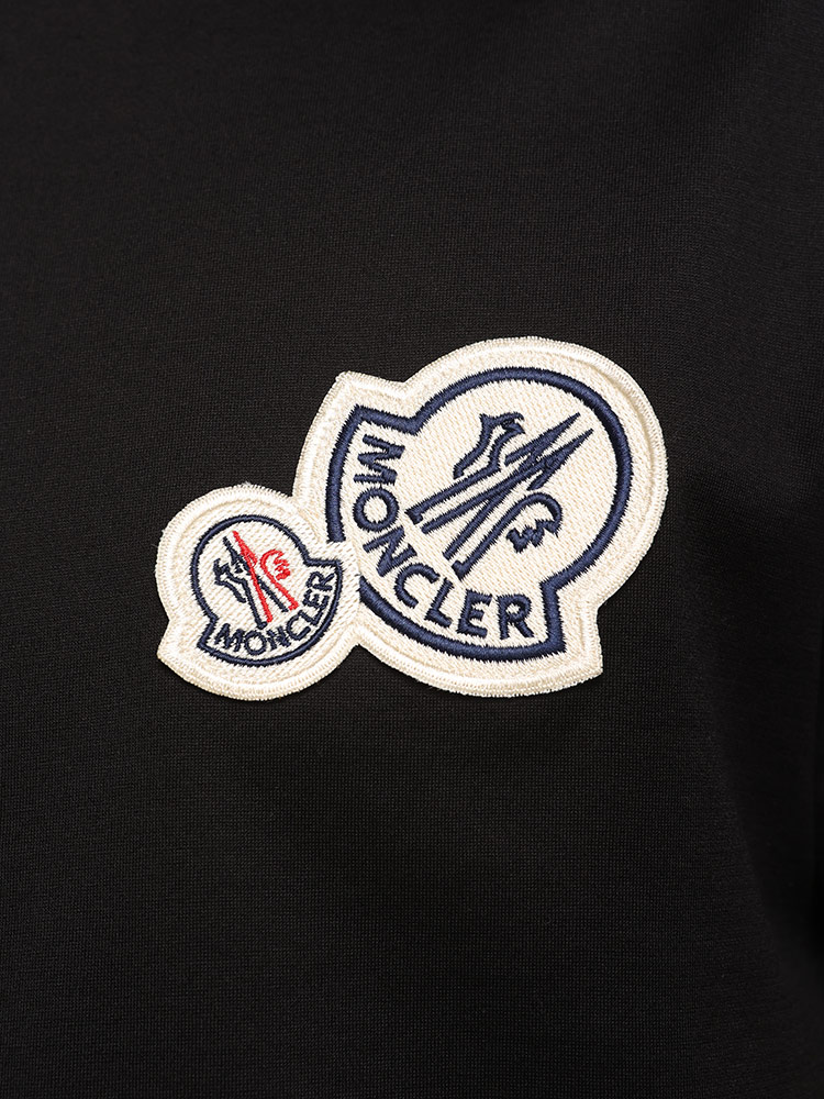 MONCLER (モンクレール) ダブルワッペン クルーネック 半袖 Tシャツ