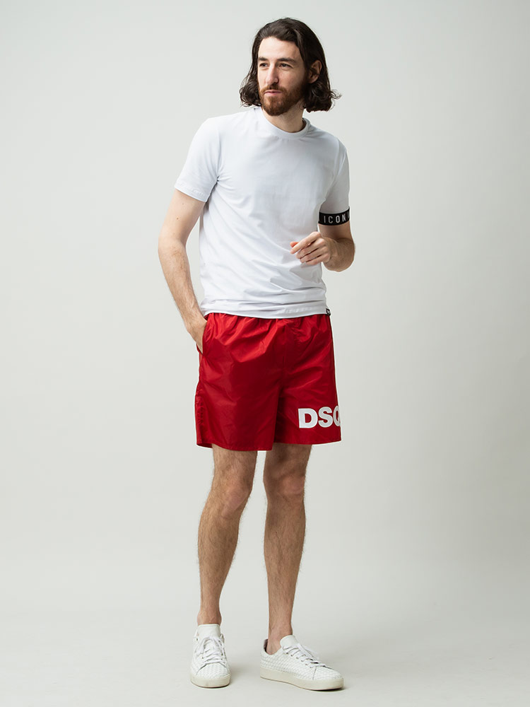 DSQUARED2 ディースクエアード メンズ ショートパンツ 水陸両用 裾BIG