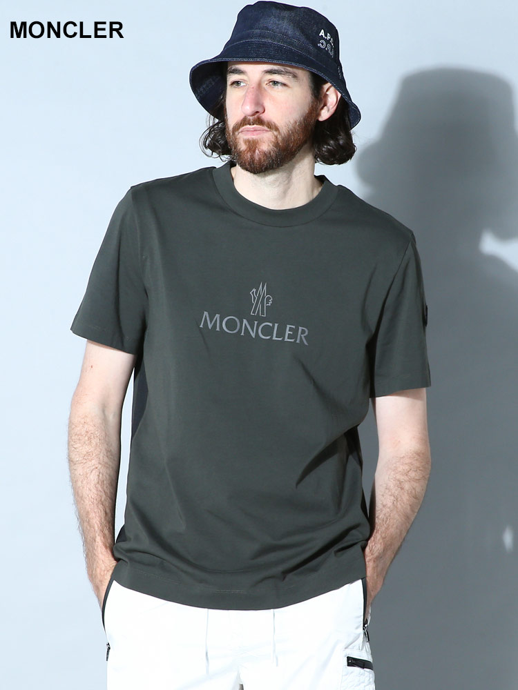 MONCLER (モンクレール) クラシックロゴ クルーネック 半袖 Tシャツ