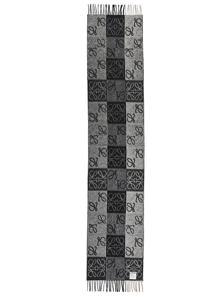 LOEWE (ロエベ) ウール＆カシミヤ アナグラム チェッカーボード