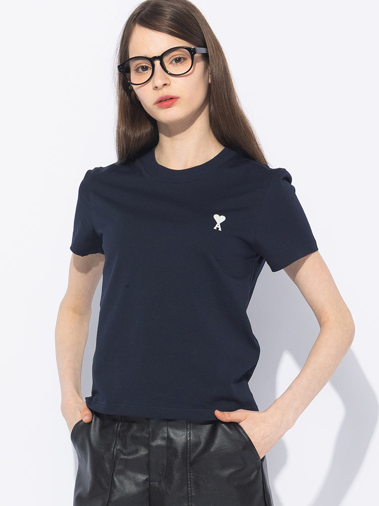 AMI PARIS アミ パリス ブラック半袖TシャツM