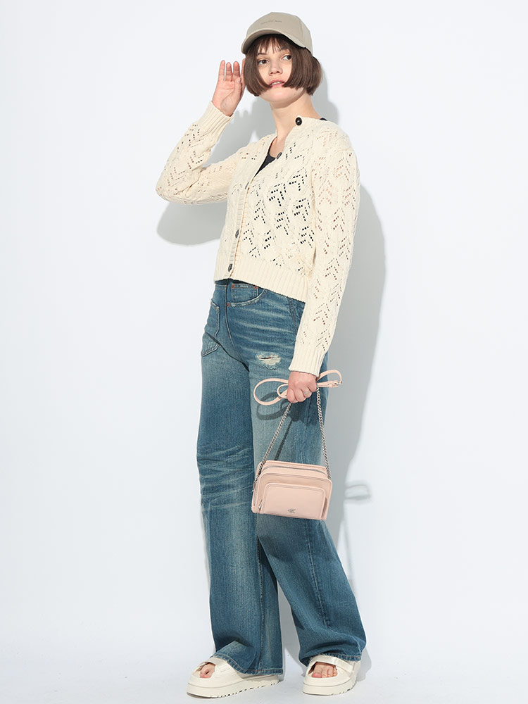 MAX MARA (マックスマーラ) クルーネック ニット カーディガン