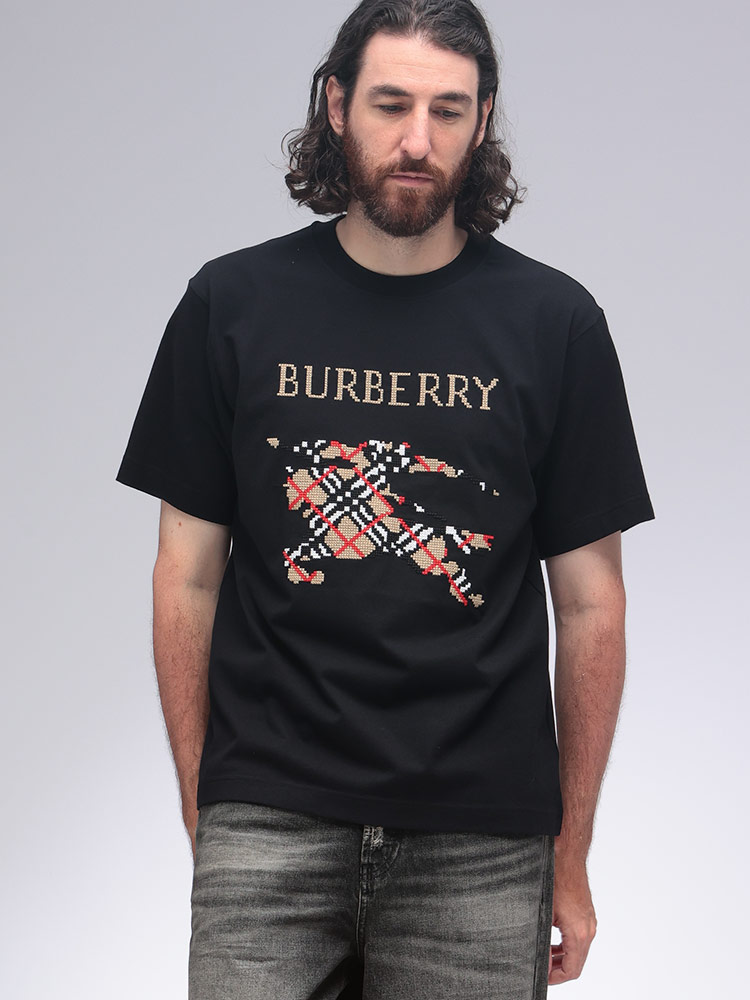 BURBERRY (バーバリー) クロスステッチ EKD コットン クルーネック