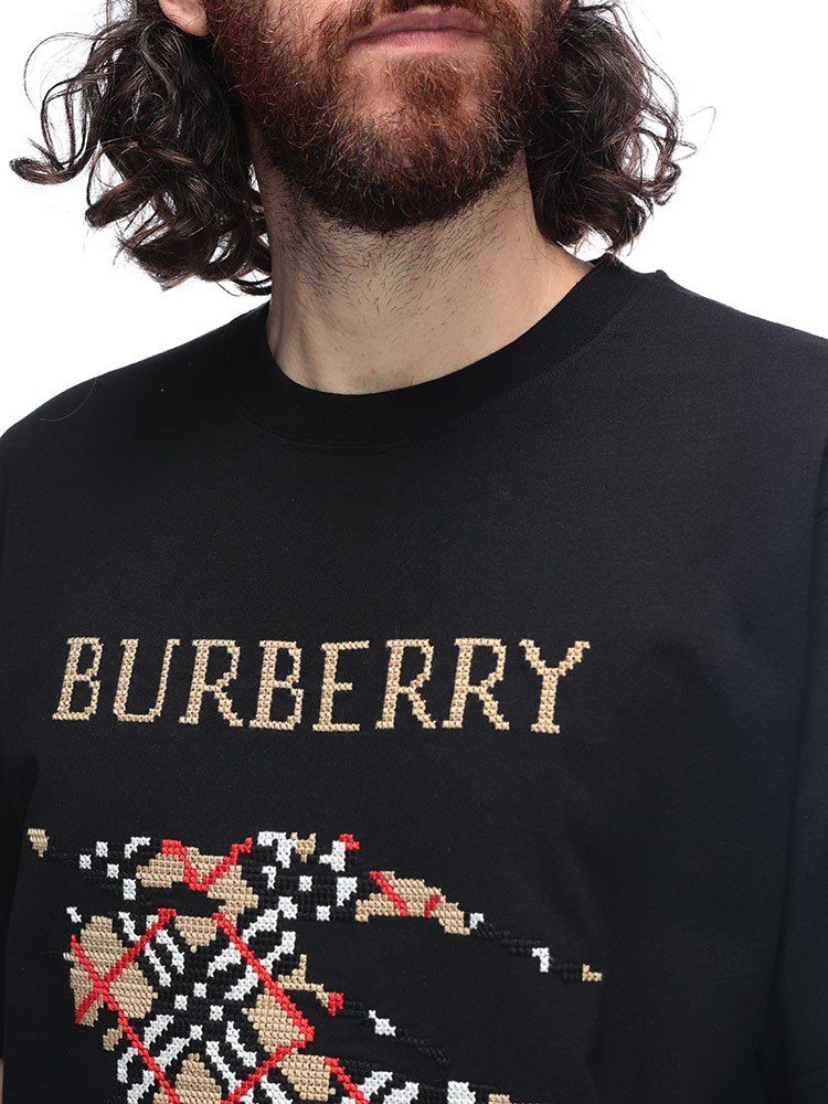 BURBERRY (バーバリー) クロスステッチ EKD コットン クルーネック