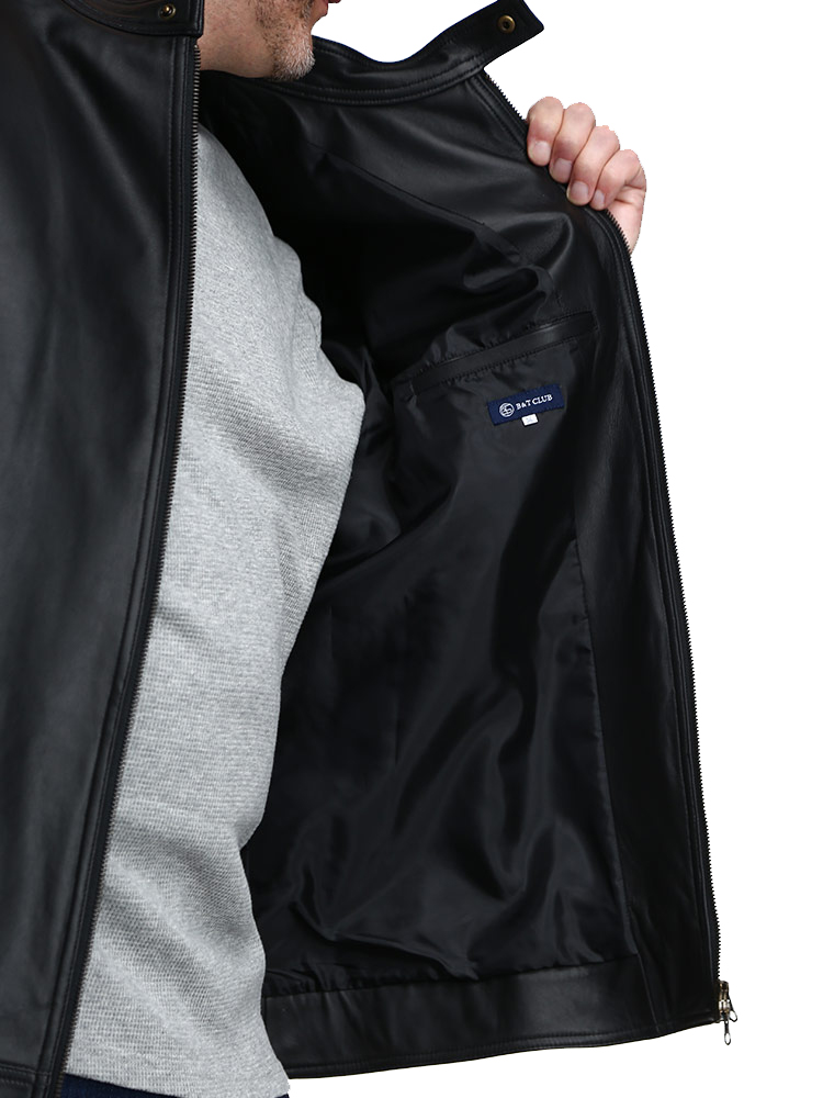 大きいサイズ メンズ B＆T CLUB (ビーアンドティークラブ) ラムレザー