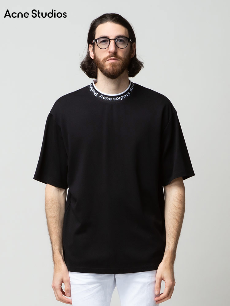 Acne Studios (アクネストゥディオズ) ロゴリブ クルーネック 半袖 T