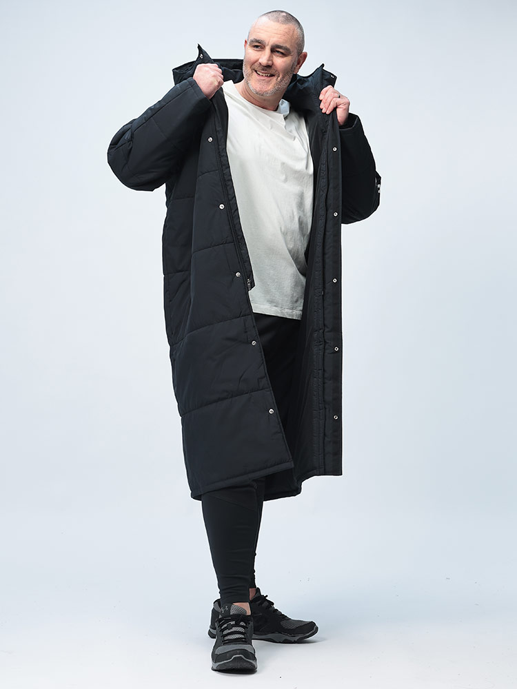 ベンチコート LOOSE STORM フルジップ アウター ロング 中綿 防寒