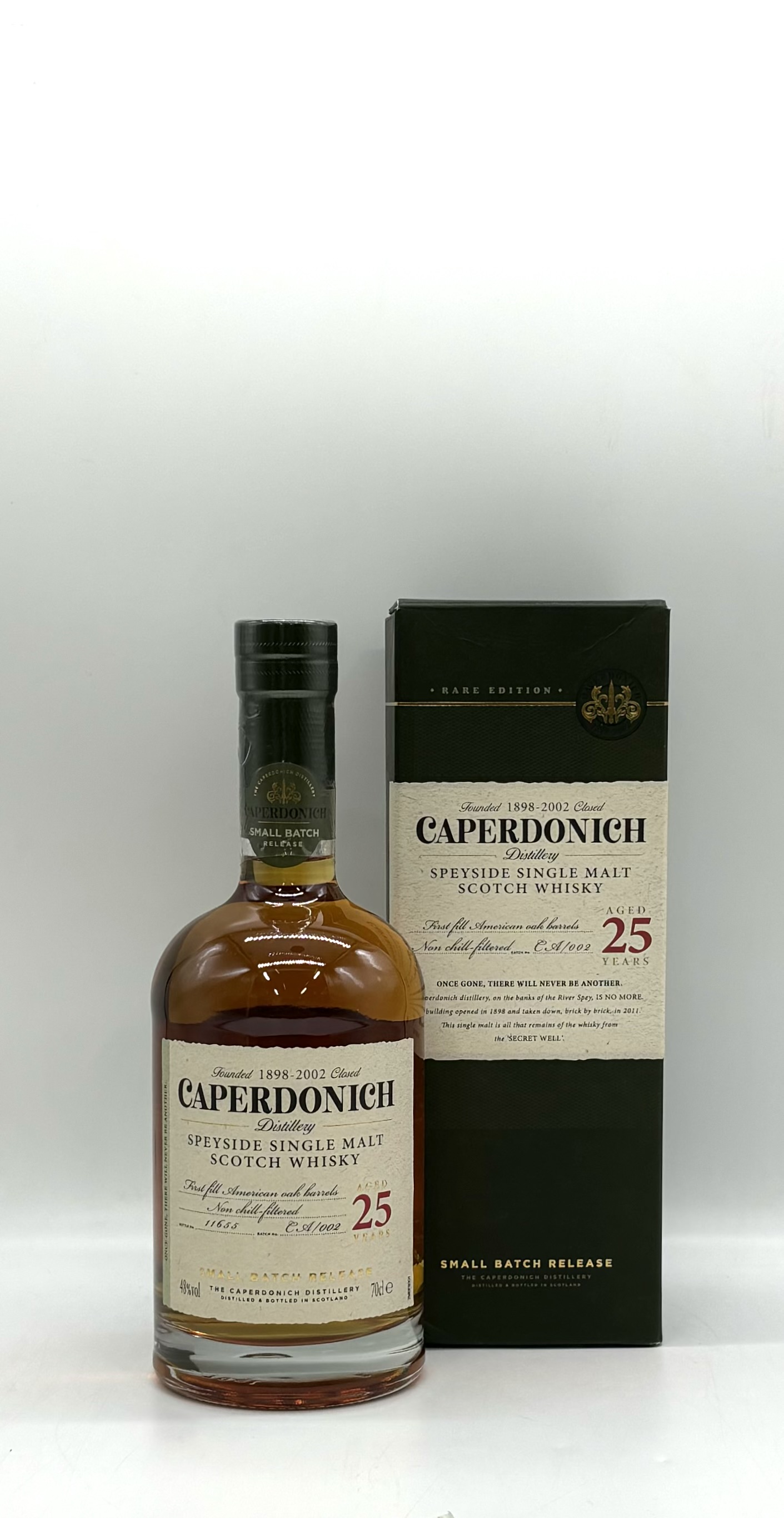 正規品]ウイスキーシークレット スペイサイド キャパドニック 25年 48